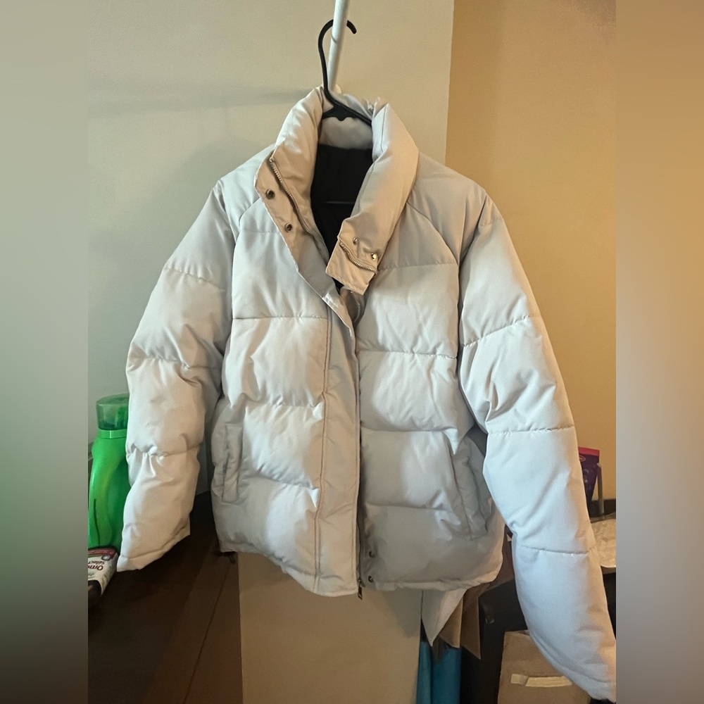 puffer ivory white